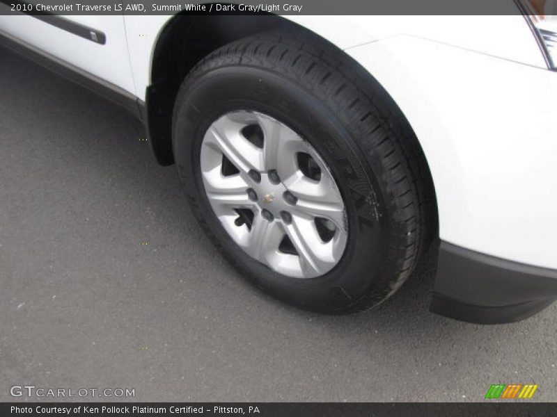 Summit White / Dark Gray/Light Gray 2010 Chevrolet Traverse LS AWD