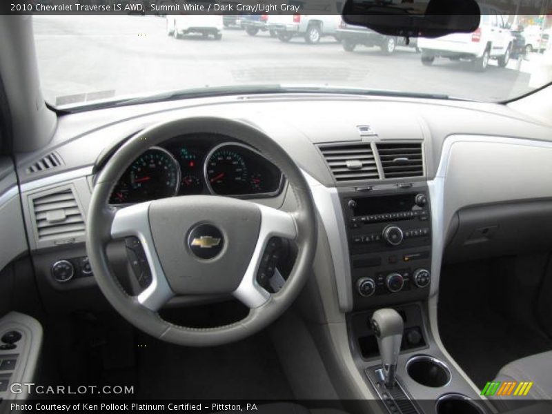 Summit White / Dark Gray/Light Gray 2010 Chevrolet Traverse LS AWD