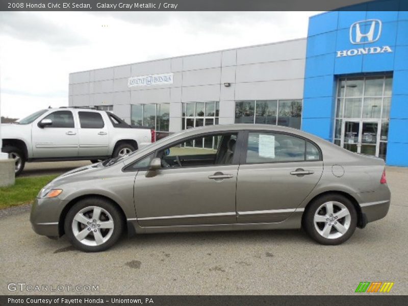 Galaxy Gray Metallic / Gray 2008 Honda Civic EX Sedan