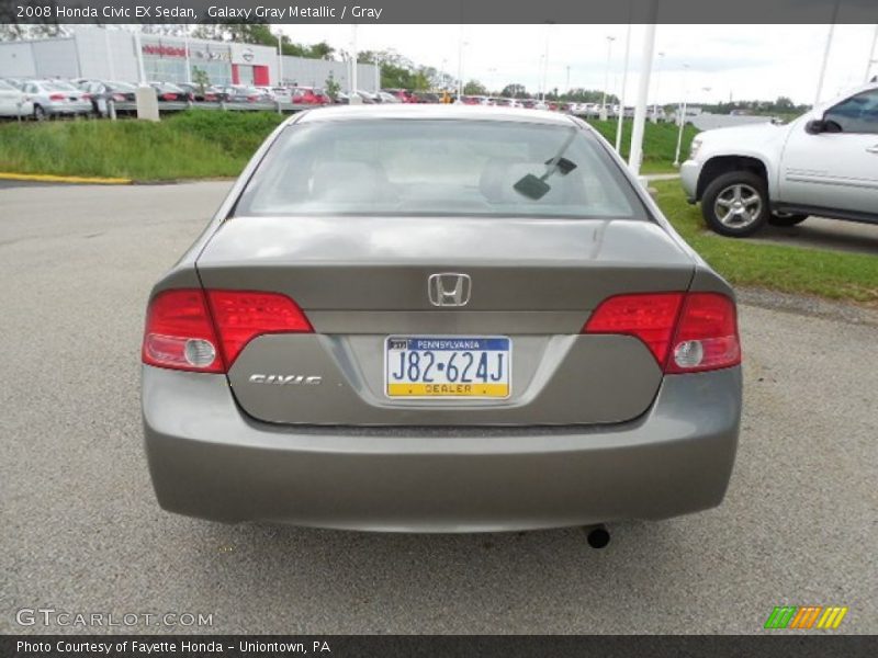 Galaxy Gray Metallic / Gray 2008 Honda Civic EX Sedan