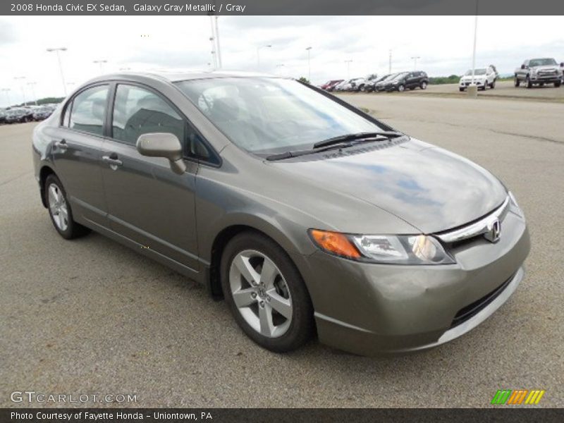 Galaxy Gray Metallic / Gray 2008 Honda Civic EX Sedan