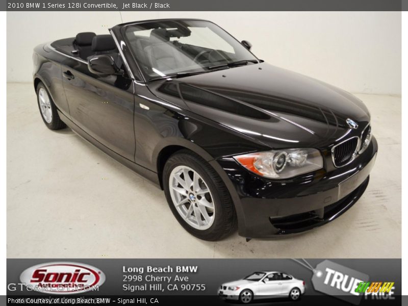 Jet Black / Black 2010 BMW 1 Series 128i Convertible