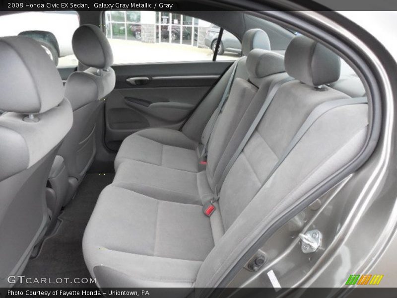 Rear Seat of 2008 Civic EX Sedan