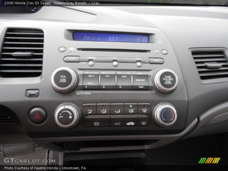 Controls of 2008 Civic EX Sedan