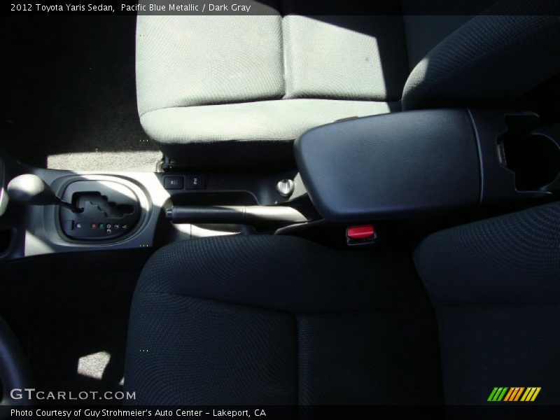 Pacific Blue Metallic / Dark Gray 2012 Toyota Yaris Sedan