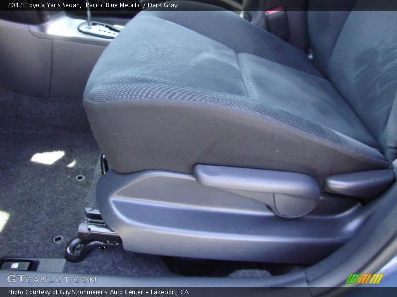 Pacific Blue Metallic / Dark Gray 2012 Toyota Yaris Sedan