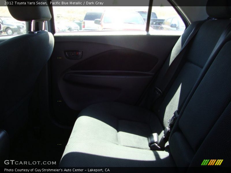 Pacific Blue Metallic / Dark Gray 2012 Toyota Yaris Sedan