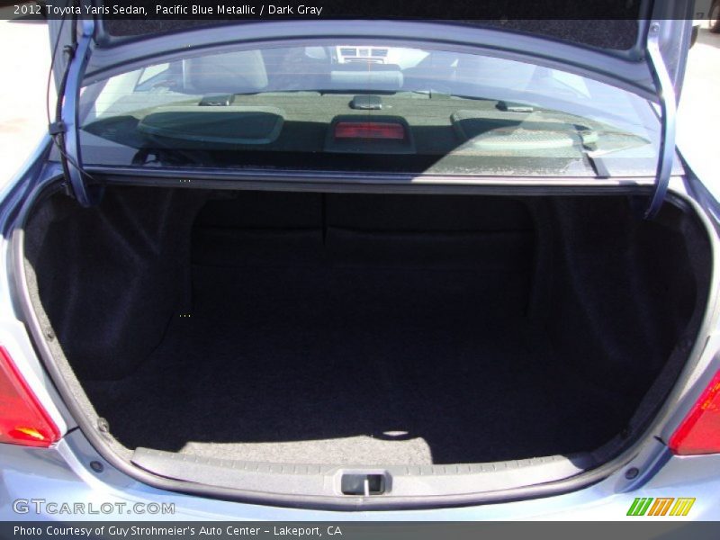 Pacific Blue Metallic / Dark Gray 2012 Toyota Yaris Sedan