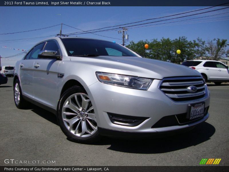 Ingot Silver Metallic / Charcoal Black 2013 Ford Taurus Limited