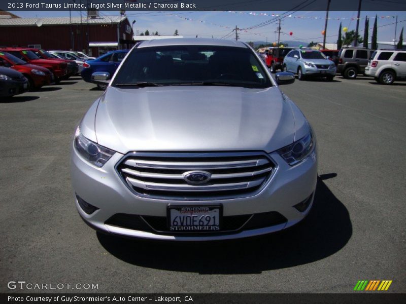 Ingot Silver Metallic / Charcoal Black 2013 Ford Taurus Limited