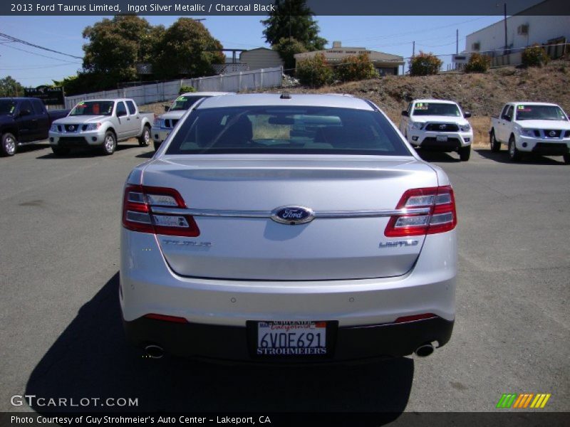 Ingot Silver Metallic / Charcoal Black 2013 Ford Taurus Limited