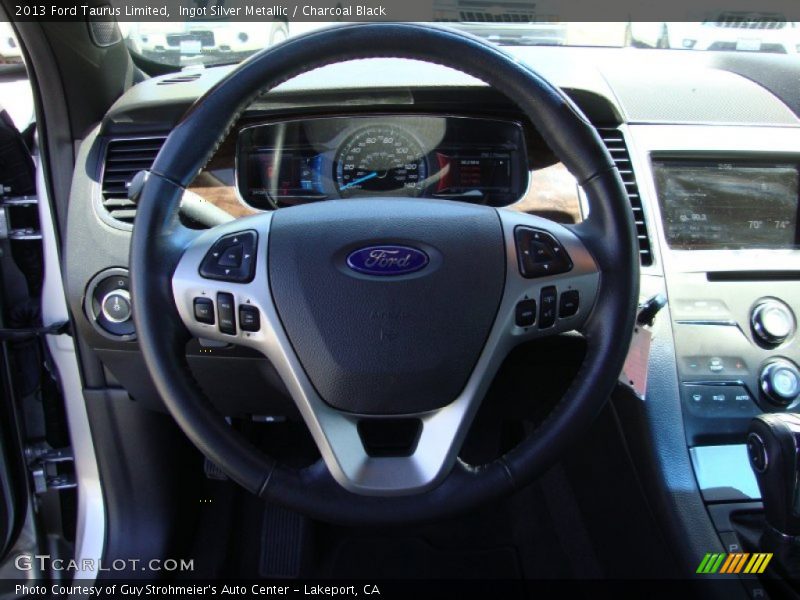 Ingot Silver Metallic / Charcoal Black 2013 Ford Taurus Limited