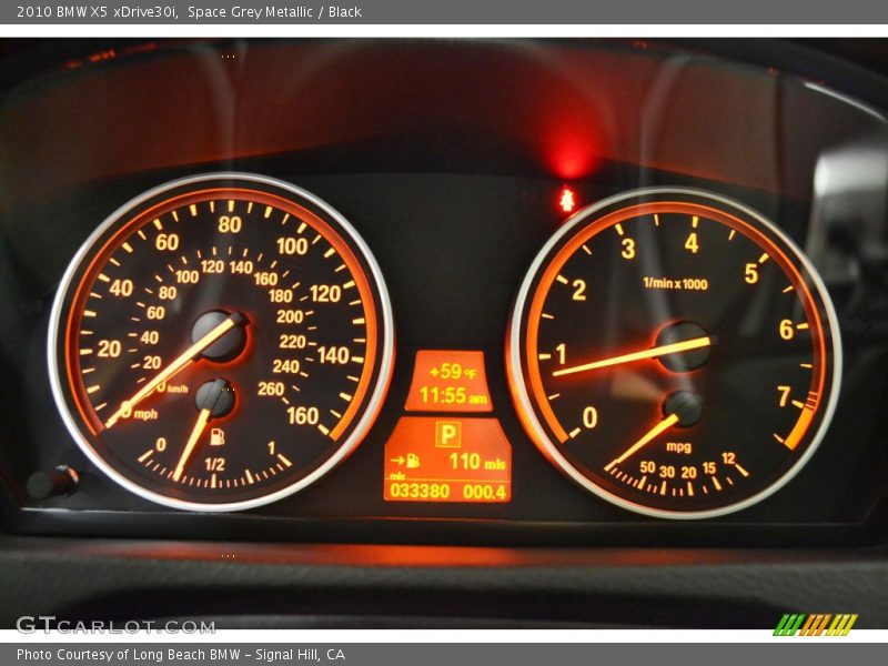 Space Grey Metallic / Black 2010 BMW X5 xDrive30i