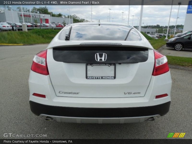 White Diamond Pearl / Black 2013 Honda Crosstour EX-L V-6 4WD