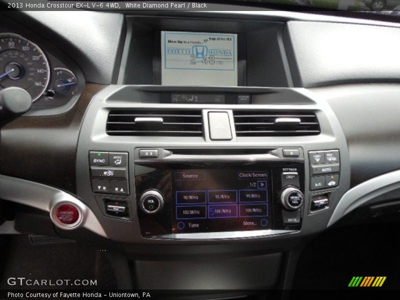 Controls of 2013 Crosstour EX-L V-6 4WD