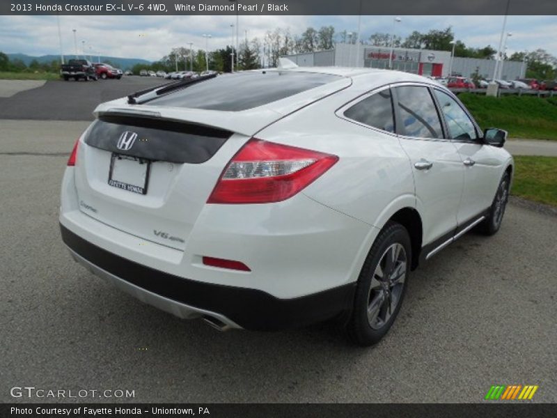 White Diamond Pearl / Black 2013 Honda Crosstour EX-L V-6 4WD