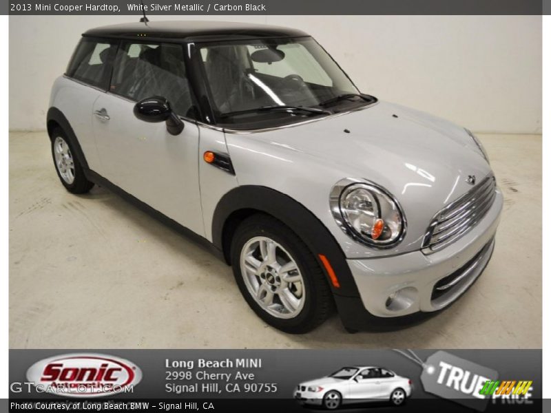 White Silver Metallic / Carbon Black 2013 Mini Cooper Hardtop