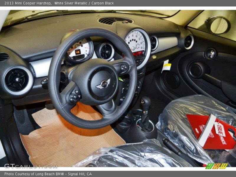 White Silver Metallic / Carbon Black 2013 Mini Cooper Hardtop