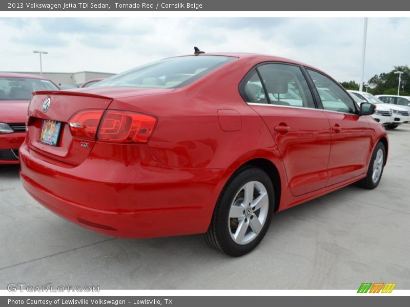 Tornado Red / Cornsilk Beige 2013 Volkswagen Jetta TDI Sedan