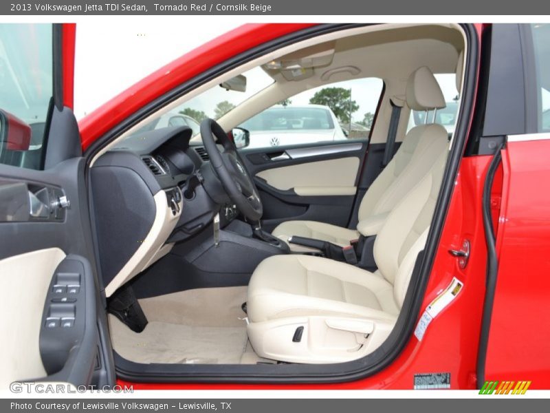 Tornado Red / Cornsilk Beige 2013 Volkswagen Jetta TDI Sedan