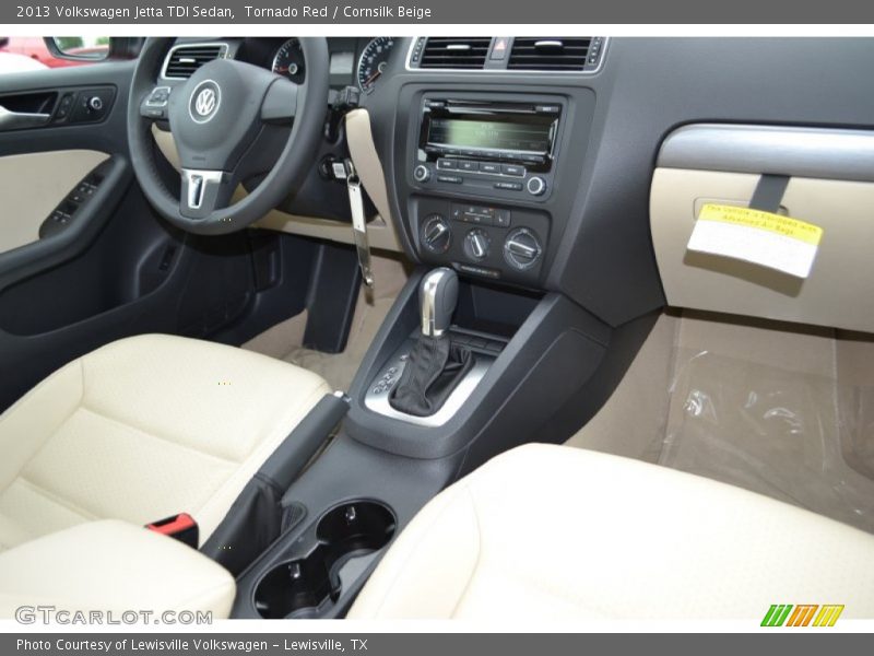 Tornado Red / Cornsilk Beige 2013 Volkswagen Jetta TDI Sedan