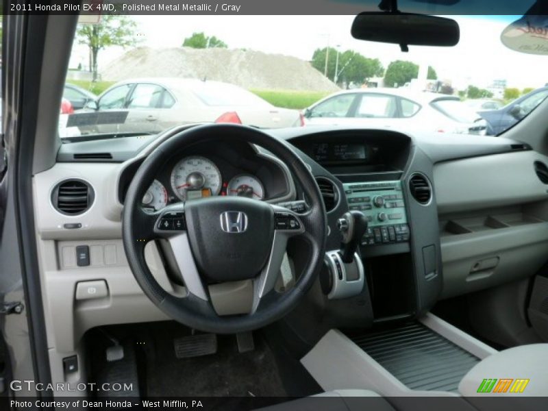 Polished Metal Metallic / Gray 2011 Honda Pilot EX 4WD