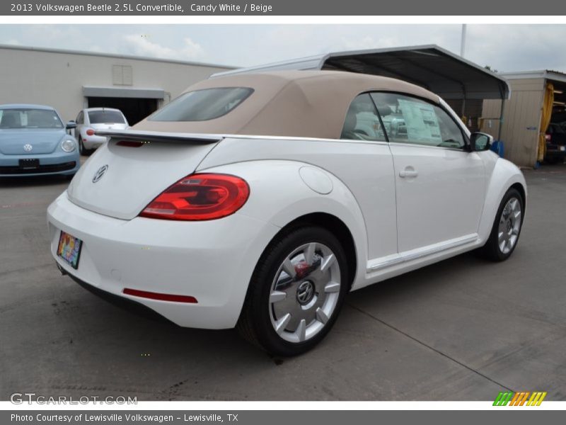 Candy White / Beige 2013 Volkswagen Beetle 2.5L Convertible