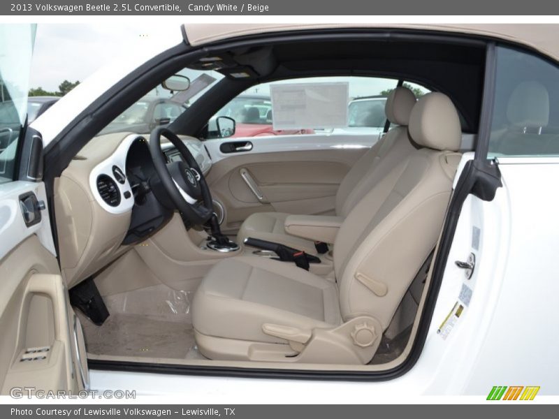 Candy White / Beige 2013 Volkswagen Beetle 2.5L Convertible