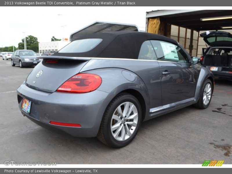 Platinum Gray Metallic / Titan Black 2013 Volkswagen Beetle TDI Convertible