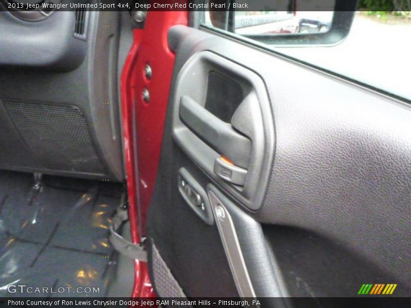 Deep Cherry Red Crystal Pearl / Black 2013 Jeep Wrangler Unlimited Sport 4x4