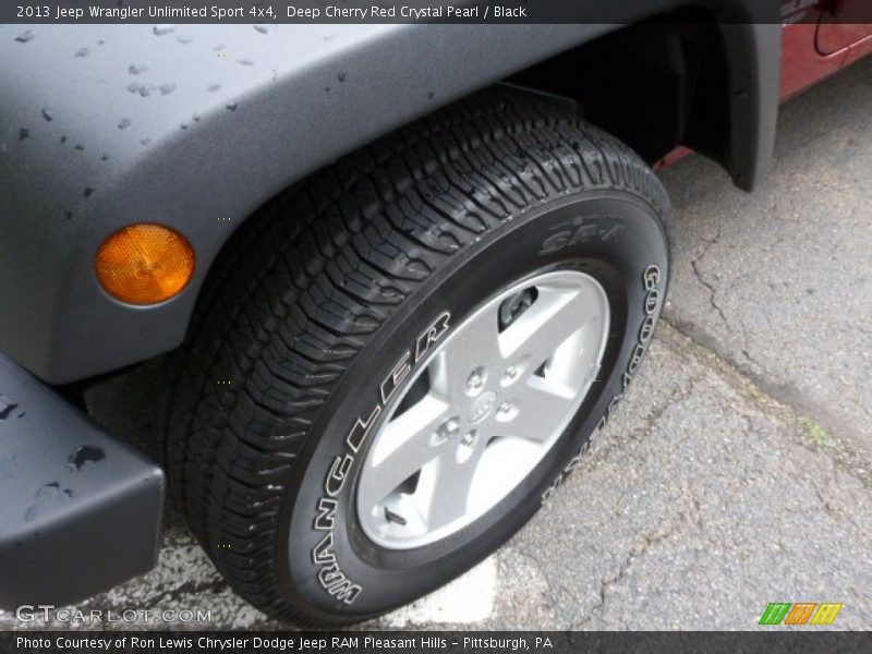 Deep Cherry Red Crystal Pearl / Black 2013 Jeep Wrangler Unlimited Sport 4x4
