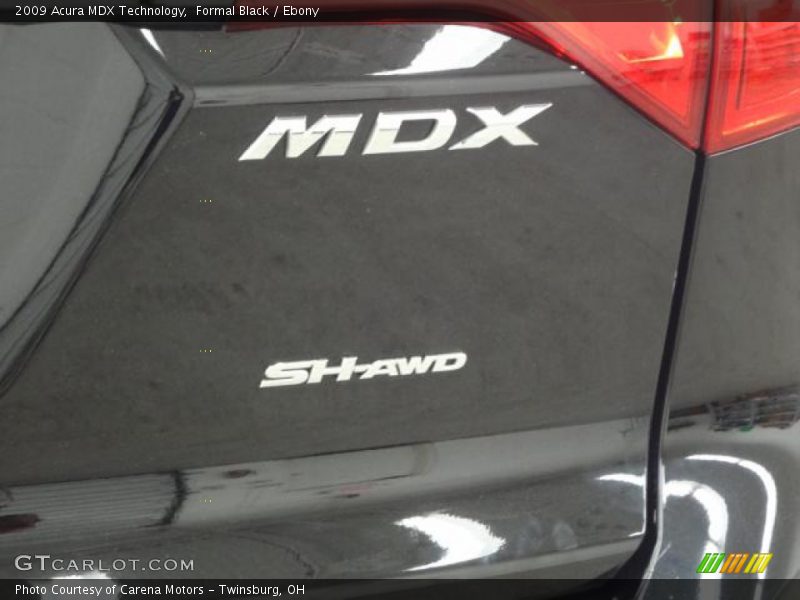 Formal Black / Ebony 2009 Acura MDX Technology