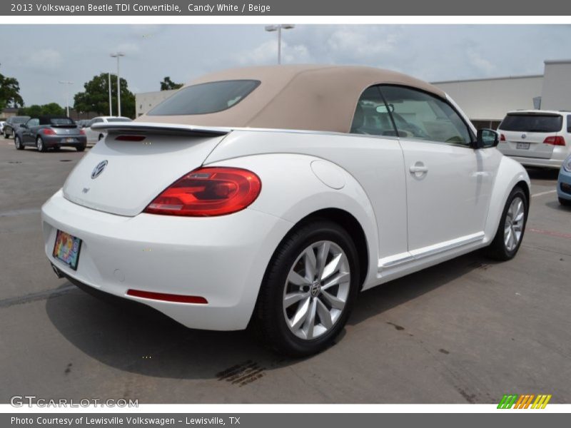Candy White / Beige 2013 Volkswagen Beetle TDI Convertible