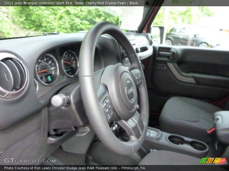 Deep Cherry Red Crystal Pearl / Black 2013 Jeep Wrangler Unlimited Sport 4x4