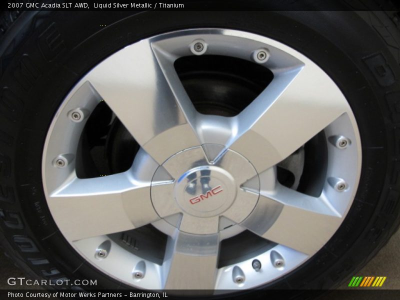 Liquid Silver Metallic / Titanium 2007 GMC Acadia SLT AWD