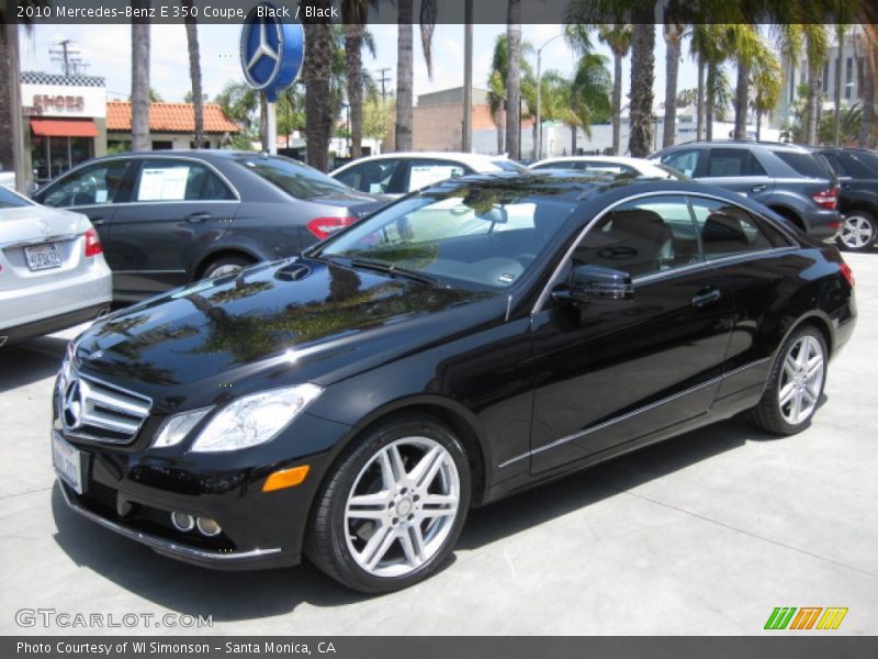 Black / Black 2010 Mercedes-Benz E 350 Coupe