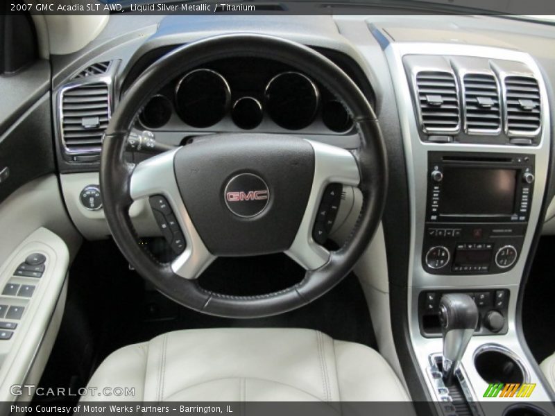 Liquid Silver Metallic / Titanium 2007 GMC Acadia SLT AWD