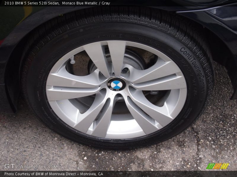 Monaco Blue Metallic / Gray 2010 BMW 5 Series 528i Sedan