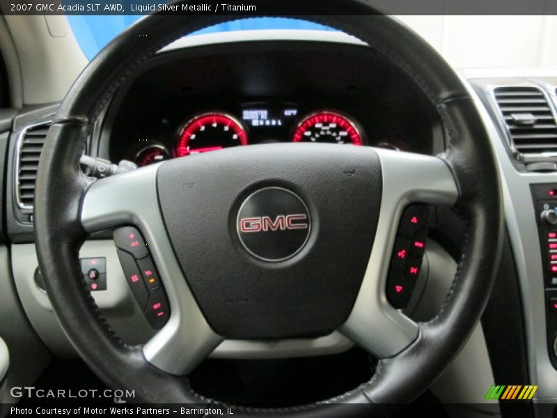 Liquid Silver Metallic / Titanium 2007 GMC Acadia SLT AWD