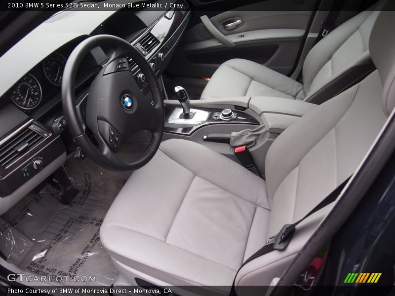 Monaco Blue Metallic / Gray 2010 BMW 5 Series 528i Sedan