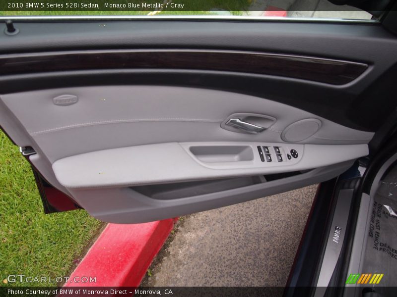 Monaco Blue Metallic / Gray 2010 BMW 5 Series 528i Sedan