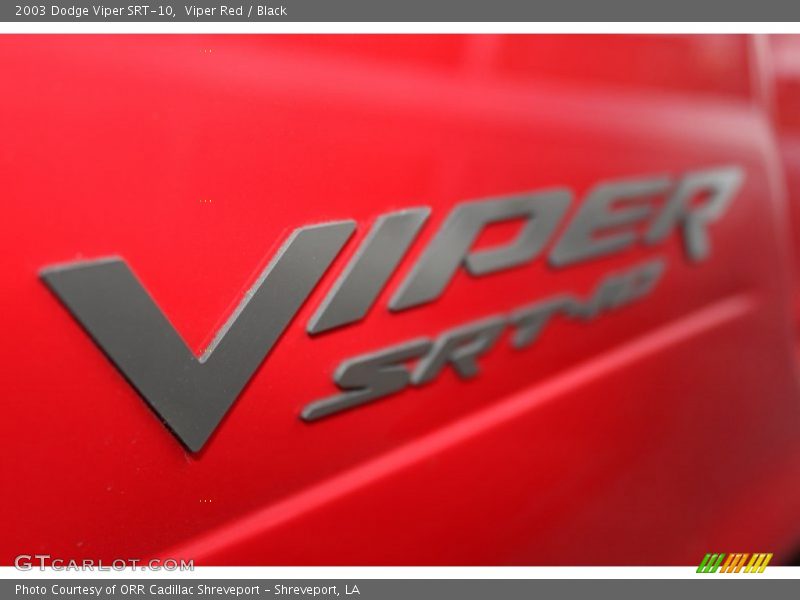 Viper Red / Black 2003 Dodge Viper SRT-10