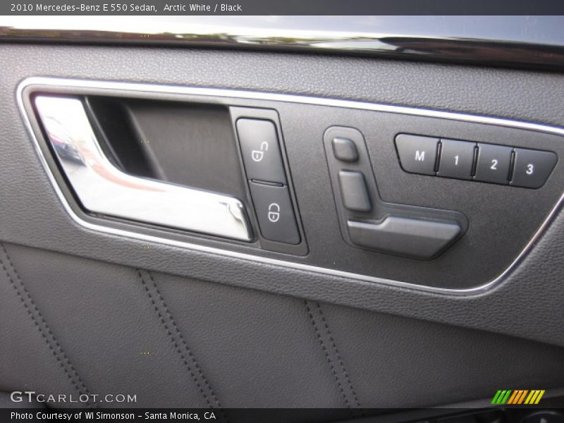 Arctic White / Black 2010 Mercedes-Benz E 550 Sedan