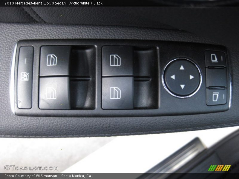 Arctic White / Black 2010 Mercedes-Benz E 550 Sedan