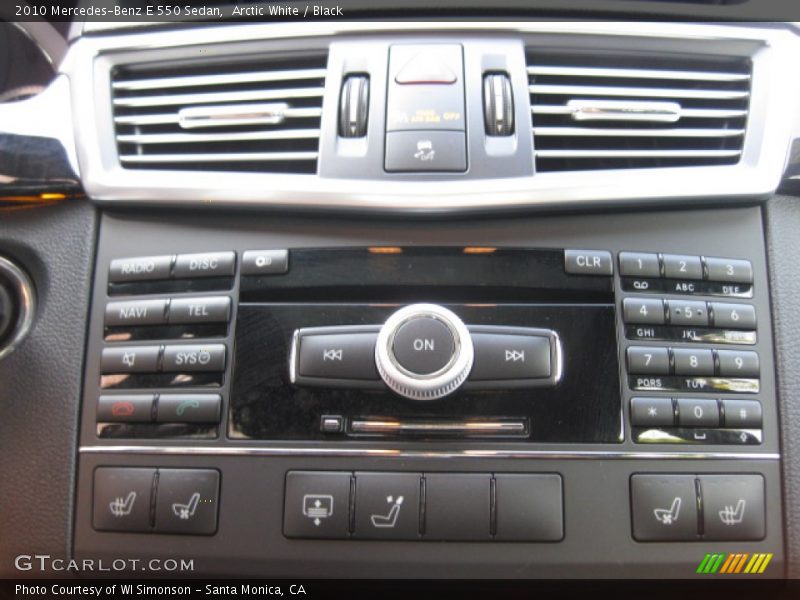 Arctic White / Black 2010 Mercedes-Benz E 550 Sedan