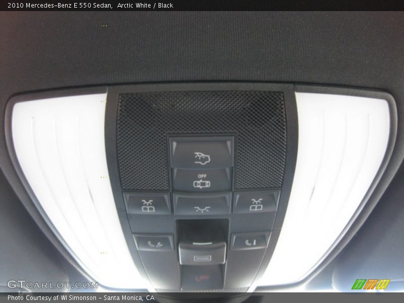 Arctic White / Black 2010 Mercedes-Benz E 550 Sedan