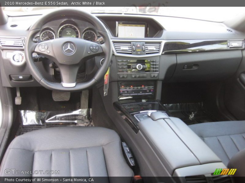 Arctic White / Black 2010 Mercedes-Benz E 550 Sedan
