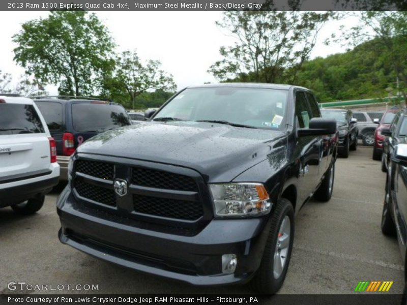 Maximum Steel Metallic / Black/Diesel Gray 2013 Ram 1500 Express Quad Cab 4x4