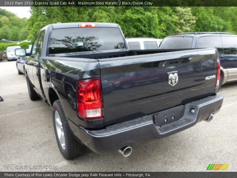Maximum Steel Metallic / Black/Diesel Gray 2013 Ram 1500 Express Quad Cab 4x4