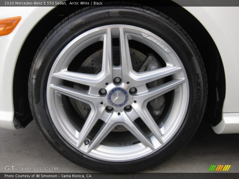 Arctic White / Black 2010 Mercedes-Benz E 550 Sedan